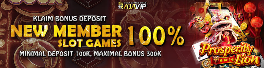 BONUS NEW MEMBER SLOT 100%